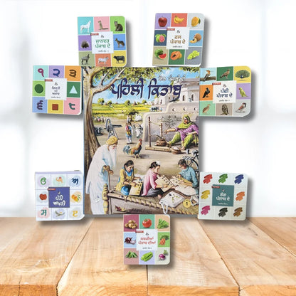 My First Punjabi Card Books Set for Children (10 books) in one set