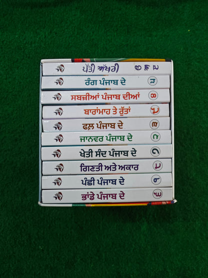 My First Punjabi Card Books Set for Children (10 books) in one set