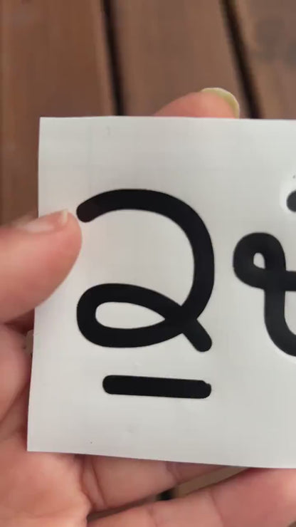 Custom Vinyl Car Sticker: Personalized Decal in Any Language